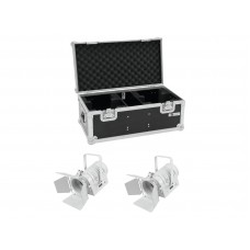 EUROLITE Set 2x LED THA-40PC ws + Case