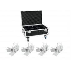 EUROLITE Set 4x LED THA-40PC ws + Case