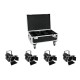 EUROLITE Set 4x LED THA-60PC + Case