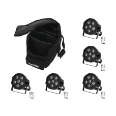 EUROLITE Set 5x LED SLS-603 + Soft-Bag