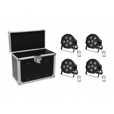 EUROLITE Set 4x LED SLS-603 + Case EC-SL4M Größe M