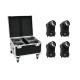 EUROLITE Set 4x LED TMH-X1 Moving-Head Beam + Case