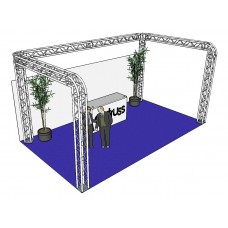 ALUTRUSS Traversenset QUADLOCK 6082R U-Form 7x4x3,5m (BxTxH)