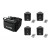 EUROLITE Set 4x AKKU TL-3 QuickDMX + Soft-Bag