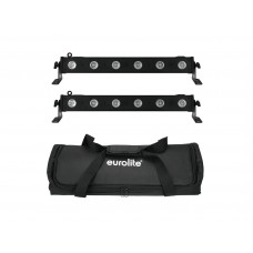 EUROLITE Set 2x LED BAR-6 QCL RGBW + Soft-Bag