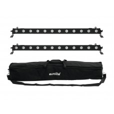 EUROLITE Set 2x LED BAR-12 QCL RGBW + Soft-Bag