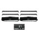 EUROLITE Set 4x LED BAR-12 QCL RGBW + 2x Soft-Bags + Controller