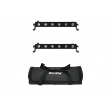 EUROLITE Set 2x LED BAR-6 QCL RGBA + Soft-Bag
