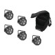 EUROLITE Set 5x LED SLS-6 TCL Spot + Soft-Bag