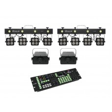 EUROLITE Set 2x LED KLS-180 + 2x LED WF-40 + DMX LED Color Chief Controller