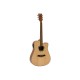 DIMAVERY JK-500 Westerngitarre, Cutaway, natur