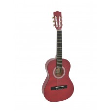 DIMAVERY AC-303 Klassikgitarre 1/2, rot