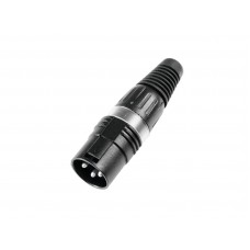 HICON XLR Stecker 3pol HI-X3CM-BLK