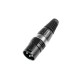 HICON XLR Stecker 3pol HI-X3CM-BLK