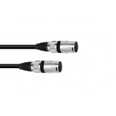 OMNITRONIC Adapterkabel XLR(M)/XLR(M) 0,2m sw