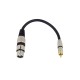 OMNITRONIC Adapterkabel XLR(F)/Cinch(M) 0,2m sw