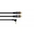 OMNITRONIC Adapterkabel 3,5 Klinke 90°/2xCinch 0,5m