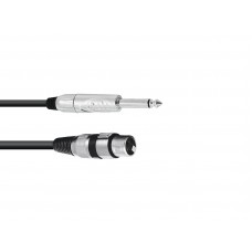 OMNITRONIC Adapterkabel XLR(F)/Klinke mono 2m sw