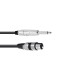 OMNITRONIC Adapterkabel XLR(F)/Klinke mono 2m sw