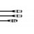 OMNITRONIC Adapterkabel XLR(F)/2xXLR(M) 3m sw