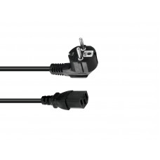 OMNITRONIC Kaltgeräte Netzkabel 3x1,0 0,6m sw