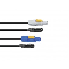 SOMMER CABLE Kombikabel DMX PowerCon/XLR 2,5m