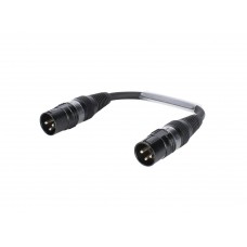 SOMMER CABLE Adapterkabel XLR(M)/XLR(M) 0,15m sw