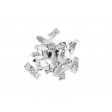 TCM FX Metallic Konfetti rechteckig 55x18mm, silber, Lasereffekt, 1kg