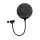 OMNITRONIC Mikrofon-Popfilter, Metall schwarz