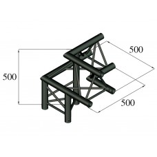 ALUTRUSS TRILOCK S-PAL-32 3-Weg-Ecke /\ links