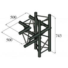 ALUTRUSS TRILOCK S-PAC-45 4-Weg-Stück \/ rechts