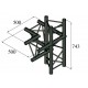 ALUTRUSS TRILOCK S-PAC-45 4-Weg-Stück \/ rechts