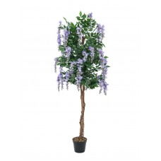 EUROPALMS Goldregenbaum, Kunstpflanze, violett, 150cm