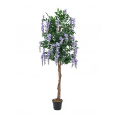 EUROPALMS Goldregenbaum, Kunstpflanze, violett, 180cm