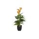 EUROPALMS Calla mini, Kunstpflanze, gelb orange, 43cm