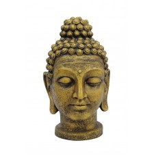 EUROPALMS Buddhakopf, antik-gold, 75cm