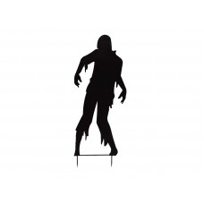 EUROPALMS Silhouette Metall Zombie Mann, 135cm