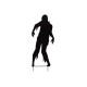EUROPALMS Silhouette Metall Zombie Mann, 135cm