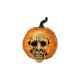 EUROPALMS Halloween Totenkopf-Kürbis, 26cm