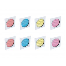 EUROLITE Set 8x Dichro-Filter, Rahmen silber PAR-56, farblich sortiert