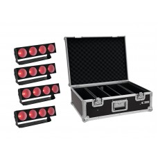 EUROLITE Set 4x LED CBB-4 COB RGB Leiste + Case