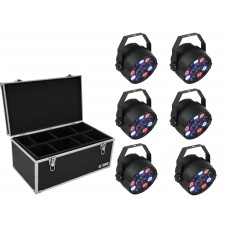 EUROLITE Set 6x LED PARty Spot + Case TDV-1