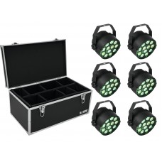 EUROLITE Set 6x LED PARty TCL Spot + Case TDV-1