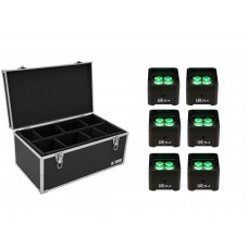 EUROLITE Set 6x LED TL-4 Trusslight + Case