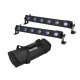 EUROLITE Set 2x LED BAR-6 QCL RGB+UV Leiste + Soft-Bag