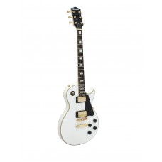 DIMAVERY LP-520 E-Gitarre, weiß/gold