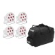 EUROLITE Set 4x LED SLS-7 HCL Spot weiß + Soft-Bag