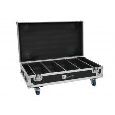 ROADINGER Flightcase 4x AKKU BAR-6 QCL mit Ladefunktion