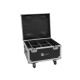 ROADINGER Flightcase 4x AKKU IP PAR 7 QCL WDMX mit Ladefunktion