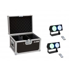 EUROLITE Set 2x LED CBB-2 COB RGB Leiste + Case